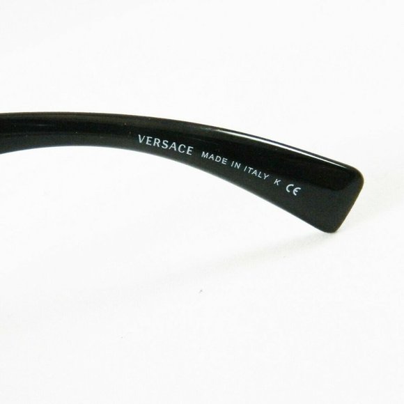 VERSACE | Cat Eye Sunglasses | #4320 Blkw/Gold Grommet & Case NEW main image 5